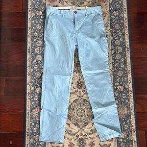 Scotch & Soda Blue Chinos Straight-Leg Pants